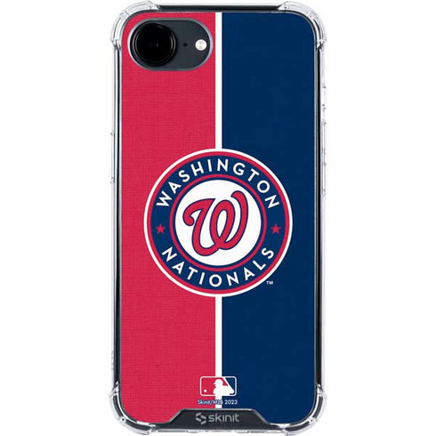 MLB Washington Nationals Split iPhone 16e Clear Case